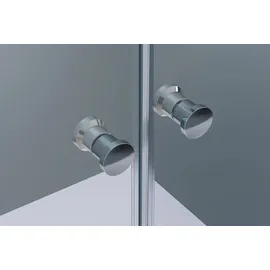 Bernstein Nischendusche Bernstein NT218 Doppelpendeltüren Nano Echtglas 96x195 cm Profil Chrom