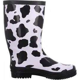 Bockstiegel Regenstiefel KUH schwarz/weiß Gr. 40