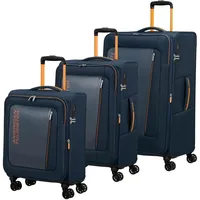 American Tourister Aktivus Koffer-Set 3-tlg. blau/orange