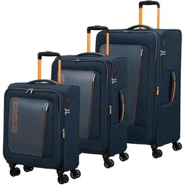 American Tourister Aktivus Koffer-Set 3-tlg. blau/orange