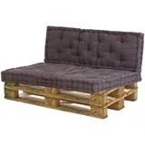 Hti-Living Sitzkissen Set 40 x 40 cm Braun