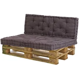 Hti-Living Sitzkissen Set 40 x 40 cm Braun