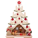 RATAGS Tanne klein, Weihnachtsmann, grün grün schattiert