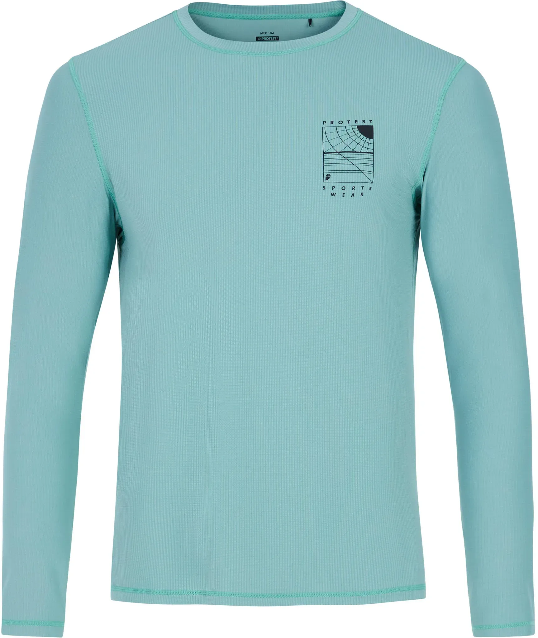 Protest Aclon Surf Shirt Herren in arcticgreen, Größe L - blau