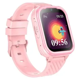 Garett Essa 4G BT 35,56 mm Kunststoffgehäuse rosa Sportarmband grau One Size