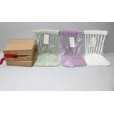 3x KHG Esszimmerstuhl Küchenstuhl Holzstuhl Pastell Grün Lila Weiß Neu