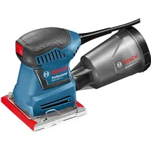 Bosch GSS 140-1 A ohne Akku + Staubbox inkl. Microfilter, 2x Schleifblatt, 1x Schleifplatte, Lochwerkzeug