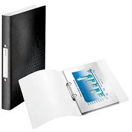 Leitz WOW Ringbuch 2-Ringe schwarz