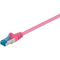 Goobay CAT 6A Patchkabel, S/FTP (PiMF), Magenta