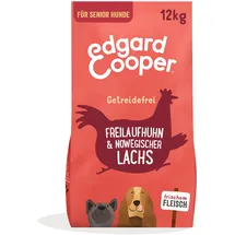 Edgard & Cooper Edgard&Cooper Senior Freilauf-Huhn und Lachs Hundetrockenfutter 12 Kilogramm