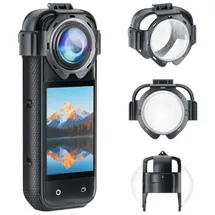 PULUZ Insta360 X5 Objektivabdeckungen Transparent