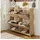 stilvora Schuhschrank 105 x 100 x 24 cm beige / beige