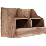 DESIGN DELIGHTS Wandregal, Natur, Holz, 40x25x20 cm, Wohnzimmer, Regale, Wandregale