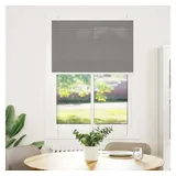 vidaXL Plissee Anthrazit 100x100 cm Stoffbreite 99,4 cm Polyester