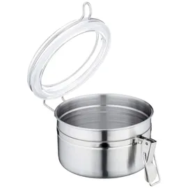 Metaltex Vorratsdose rund silber 13 cm x 8,5 cm 0,7 l
