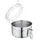 Metaltex Vorratsdose rund silber 13 cm x 8,5 cm 0,7 l