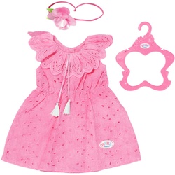 Baby Born Puppenkleidung Trendy Blumenkleid, 43 cm, mit Kleiderbügel rosa