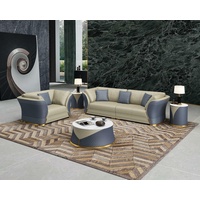JVmoebel Sofa, Sitzgarnitur 3+2+1 Sitzer Design Polster Sofas Leder Relax Moderne Neue Braun braun