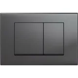 Stilform Drückerplatte Gunmetal Kompatibel zu Geberit Duofix Sigma / Delta 2 Mengenspülung