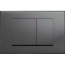 Stilform Drückerplatte Gunmetal Kompatibel zu Geberit Duofix Sigma / Delta 2 Mengenspülung