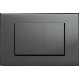 Stilform Drückerplatte Gunmetal Kompatibel zu Geberit Duofix Sigma / Delta 2 Mengenspülung
