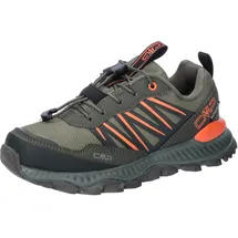 CMP Kids Atik Low WP Outdoor Schuhe Militare-Arancio 14EP