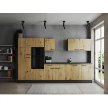 Respekta Küchenzeile 340 cm Eiche