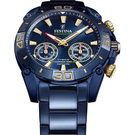 Festina Chrono Bike Connected 45 mm dunkelblau/blau