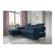 miuform Ecksofa mit Schlaffunktion Sweet Harmony ¦ blau ¦ Maße (cm): B: 228 H: 95
