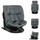 KIKKABOO Kindersitz i-Tour i-Size (40-150 cm) Gruppe 0+/1/2/3, Isofix, drehbar dunkelgrau