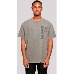 T-Shirt F4NT4STIC "Heidi Hello Heidi", Herren, Gr. L, grau (asphalt), Obermaterial: 100% Baumwolle, casual, oversize, Rundhals, Kurzarm ohne Bündchen, Shirts, Retro, Heroes of Childhood, TV Serie