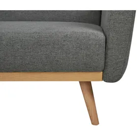 SalesFever Schlafsofa Strukturstoff 3-Sitzer Grau