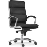 Original Steifensand Bürostuhl Dream Bonded-Leder schwarz mit Armlehnen