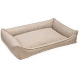 Beeztees Tierbett Zia - Orthopädisches Hundebett - Beige 120x80x23 cm