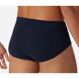 SCHIESSER Slip Essentials Feinripp Sportslip Cotton Blau