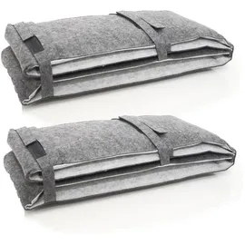 Dune Design Bankauflage 220 x 25 x 2 cm grau 2 St.