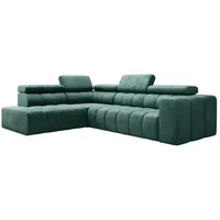 Luxusbetten24 Schlafsofa Designer Sofa Aurora, mit Schlaffunktion grün