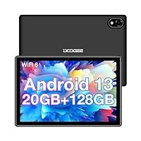DOOGEE U10 PRO Tablet 10 Zoll Android 13 Tablet PC, 20 GB RAM 128 GB ROM (TF 1 TB), 5060 mAh Akku, Kinder Tablet HD, 8 MP Kamera, 3.5 mm Klinkenkopfhörer/BT 5.0/WiFi6/OTG,TÜV Eye Protection, grau
