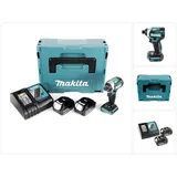 Makita DTD 154 RMJ Akku Schlagschrauber 18V 1/4" 175Nm Brushless + 2x Akku 4,0Ah + Ladegerät + Makpa (Akkubetrieb)