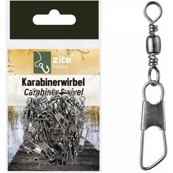 30 Stück Karabinerwirbel in Tüte Angelzubehör Basiswirbel für Angler Größe #10 EINHEITSGRÖSSE