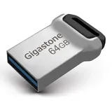 Gigastone Z90 64GB USB 3.1 Flash-Laufwerk, Mini Fit Metall Wasserdicht Kompakt Pen Drive, Zuverlässige Leistung Thumb Drive, USB 2.0 / USB 3.0 Schnittstelle kompatibel