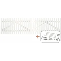 Plus Doppeltor Skagen Lux 300 x 80 cm weiß