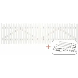 Plus Doppeltor Skagen Lux 300 x 80 cm weiß
