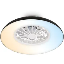 Briloner Deckenventilator 48,5 cm Dimmbar Schwarz