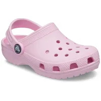 Crocs Classic Clog K Clog, Hausschuh, Schlappen, Sandale mit Fersenriemen rosa 19 EU