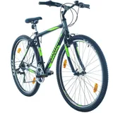 Multibrand Distribution Probike PRO 29 Zoll Fahrrad Mountainbike 21 Gang, Herren, Damen geeignet ab 175-190 cm (Schwarz Grün Matt)