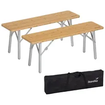 Skandika Sitzbank Tolja 2er Set Braun