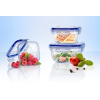 ALPFA Frischhaltedose Frischhaltedosen Set 3tlg. 802319 Gefrierdosen, Kunststoff, (Spar-Set, 3er Set), BPA-frei weiß