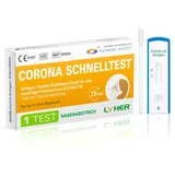 Lyher - 1er Corona Schnelltest für Zuhause COVID 19 Antigen Rapid Test Swab Selbsttest. Geprüft für alle neuen 2025 Varianten. Zertifiziert für den Heimgebrauch