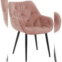 CLP Stuhl Tanna Samt rosa